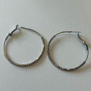 Elegant Silver Hoop Earrings
